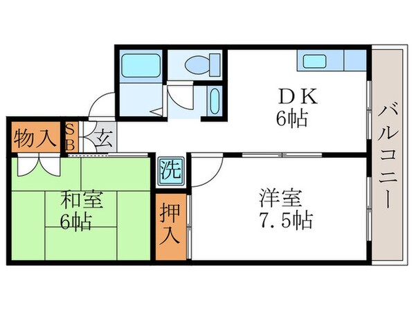 セジュ－ルやまひらの物件間取画像